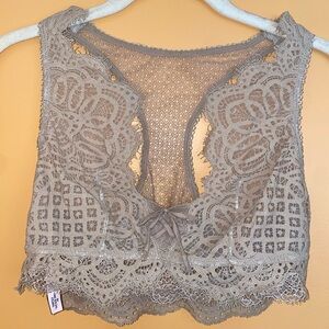Victorias Secret Champagne Lace Bralette M